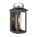 Quintiesse - Aplique de parede exterior ATWATER S 1xE27/60W/230V IP44 preto